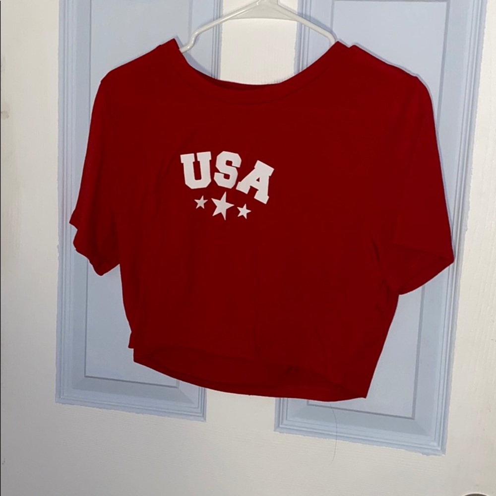 Cropped USA TShirt